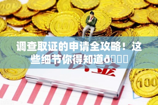 龙海调查取证的申请全攻略！这些细节你得知道😎