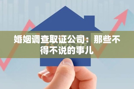 龙海婚姻调查取证公司：那些不得不说的事儿
