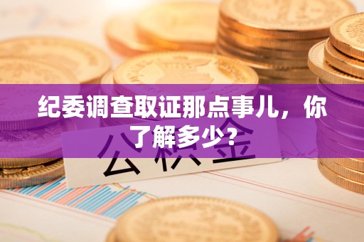 龙海纪委调查取证那点事儿，你了解多少？