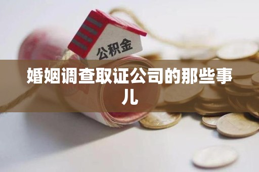 龙海婚姻调查取证公司的那些事儿