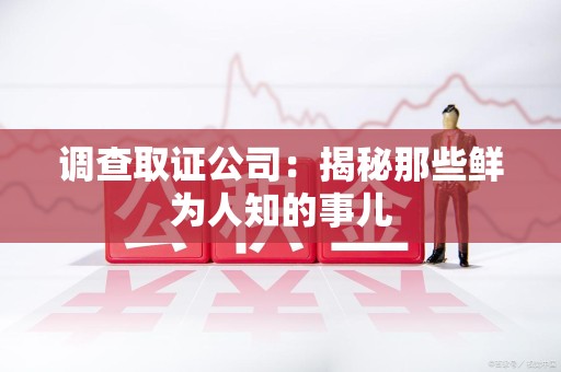 龙海调查取证公司：揭秘那些鲜为人知的事儿