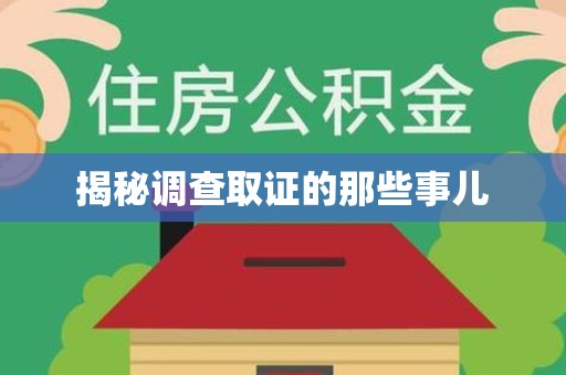 龙海揭秘调查取证的那些事儿