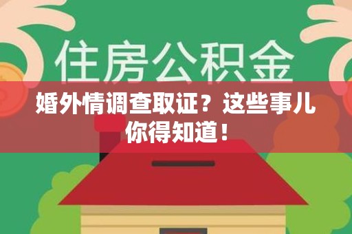 龙海婚外情调查取证？这些事儿你得知道！