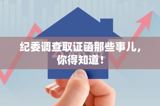 龙海纪委调查取证函那些事儿，你得知道！