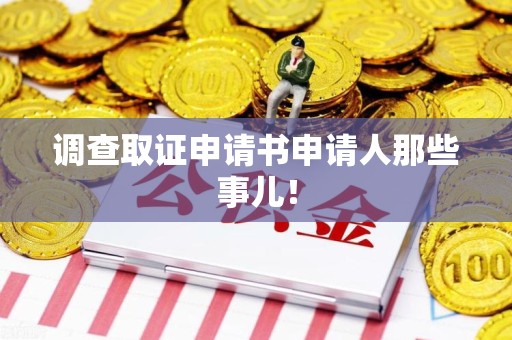 龙海调查取证申请书申请人那些事儿！