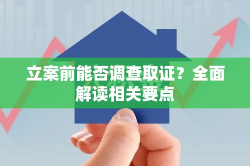 龙海立案前能否调查取证？全面解读相关要点
