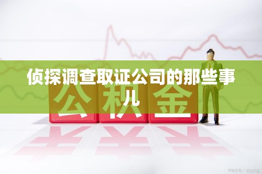 龙海侦探调查取证公司的那些事儿