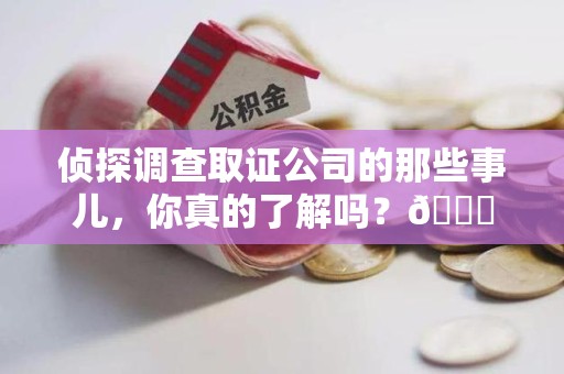 龙海侦探调查取证公司的那些事儿，你真的了解吗？😎
