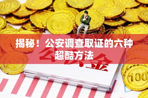 龙海揭秘！公安调查取证的六种超酷方法