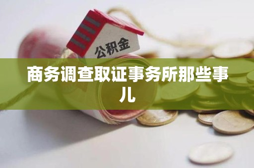 龙海商务调查取证事务所那些事儿