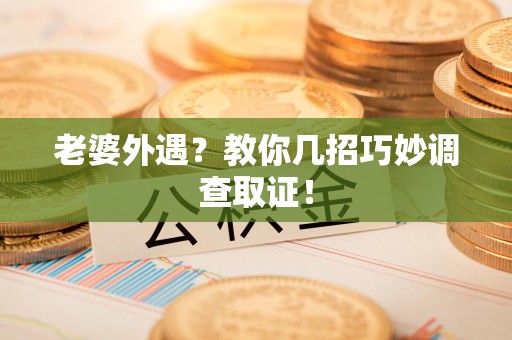 龙海老婆外遇？教你几招巧妙调查取证！