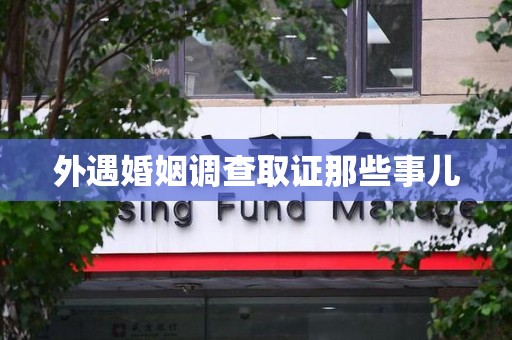 龙海外遇婚姻调查取证那些事儿