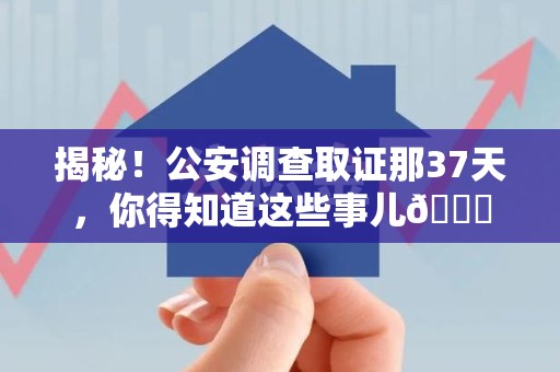 龙海揭秘！公安调查取证那37天，你得知道这些事儿😎