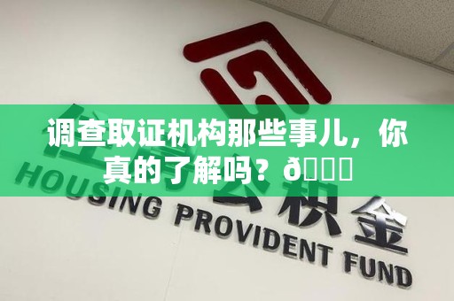 龙海调查取证机构那些事儿，你真的了解吗？😎